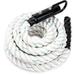 Crown Sporting Goods White Poly Dac Gym Climbing Rope Knotless 3