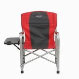 Kamp-Rite Portable Director s Camping Chair w/Table & Cup Holder Red/Black