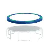 Machrus Upper Bounce Trampoline Super Spring Cover - Safety Pad Fits 12 FT Round Trampoline Frame - Blue/Green