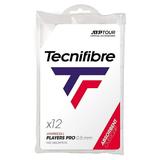 Tecnifibre Pro Players Tennis Overgrip 12 Pack White ( White )