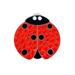 Lady Luck Ladybug Ball Marker adorned with Crystals from Swarovski with Magnetic Hat Clip