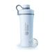 BlenderBottle Radian 26 oz White Solid Print Insulated Shaker Cup with Wide Mouth and Screw Cap