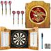 Anheuser Busch Wood Dart Cabinet Set