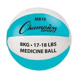 Champion Sports 17-18lb Leather Medicine Ball