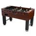 Fat Cat Tirade MMXI 4.5â€™ Foosball Table with Robot Style Players Family Style Soccer Game with Mahogany Wood Finish and Abacus Scoring