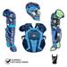 All-Star System 7 Axis Intermediate Two-Tone Catchers Gear Set Navy/Sky Blue