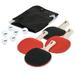 Penn Table Tennis Accessory Set - 4 Ping Pong Paddles 6 Balls and Storage Pocket