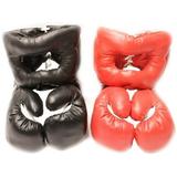 Red Corner VS. Black Corner Boxing Fight Set - Gloves and Headgear - Child Size