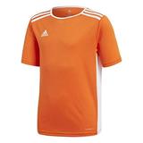 adidas Boys Entrada 18 AEROREADY Primegreen Recycled Materials Soccer Short Sleeve Jersey