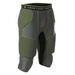 Alleson Athletic 7SIPGY Youth Integrated 7 Padded Football Girdle - Charcoal Lime