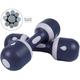 NiceC Adjustable Dumbbell Weight Pair 5-in-1 Weight Options Non-Slip Neoprene Hand All-purpose Home Gym Office (11Lb Dark Purple Pair)