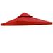 Yescom 10 x10 Gazebo Top Replacement for 2 Tier Outdoor Canopy Cover Patio Garden Yard Red Y00210T02