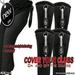 Black All Hybrid Headcover Set 4 5 6 7 Golf Club Covers Head Cover Neoprene Mesh Complete