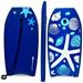 Goplus 37 Lightweight Super Bodyboard Surfing W/Leash EPS Core Boarding IXPE Starfish