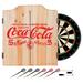 Coca Cola Dart Cabinet Set with Darts and Board 5 Cents Red