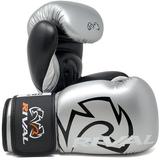 Rival Boxing RB7 Fitness+ Hook and Loop Bag Gloves - 14 oz. - Silver/Black