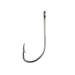 Eagle Claw 084-1 Plain Shank Offset Hook Size 1 Curved Point Ringed
