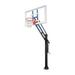 First Team Force Pro Steel-Glass In Ground Adjustable Basketball System44; Maroon