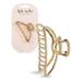 Kitsch Hair Clips Metal Hair Claw Clips Hair Accessories for Women Large Hair Clip 3 Inches Wide (Open Shape Claw Clip Gold)