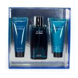 Cool Water By Davidoff Fragrance Gift Set 4.2 Oz Edt Spray 3 Piece New Gift Set Box For Men