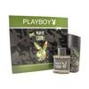 Playboy Play It Wild 2 Pc. Gift Set ( Eau De Toilette 1.7oz. / 50 Ml + All Over Body Spray 4 Oz. / 113g )