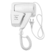 Wall-Mount Hair Dryer Hotel Wall Mount Hair Dryer Hairdryer Home Bathroom Dry Skin Topboutique Wall Mount Bathroom Accessories Hair Dryer (2-Speed 1300W White)