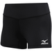 Mizuno Women s Victory 3.5 Inseam Volleyball Shorts Size Extra Small Black (9090)