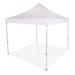 Impact Canopy 10x10 Pop Up Canopy Tent Powder Coated Steel Frame Straight Leg Wheeled Roller Bag White