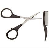 Allary Men s Beard & Mustache Scissors and Mini Comb Trimming Kit