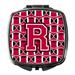 Letter R Football Crimson and White Compact Mirror CJ1079-RSCM