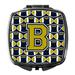 Letter B Football Blue and Gold Compact Mirror CJ1074-BSCM