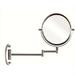 DecoBros 8-Inches Two-Sided Swivel Wall Mount Mirror with 7X Magnification 13.5-Inches Extension Nickel