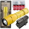 Surefire G2X Pro 600 Lumen Dual-Outputs LED Flashlight Bundle with V70 Holster 2 Extra CR123A Batteries and Lightjunction Battery Case (Yellow)