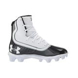 Under Armour Highlight RM 3021201-002 Kids Black White Football Cleats 5 DSG444