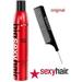 Big Sexy Hair ROOT PUMP Volumizing Spray MOUSSE (with Sleek Steel Pin Tail Comb) - ORIGINAL 10 oz / 335 ml