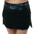 Aqua Design Skort for Women: Athletic UPF 50+ Womens Skorts Skirt with Pockets; Black Water/Black size XL