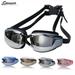 Spencer Adjustable Anti-Fog Swimming Goggles Waterproof UV Protection No Leaking Triathlon Swim Glasses with Nose Clip Ear Plugs for dult Men Women Youth Kids Child Gray