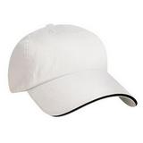 KC Caps Sports Unisex Plain Golf Flex Sandwich Baseball Cap Fitted Cotton Bill Hat White