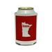 Minnesota MN Home State Can Cooler Drink Insulated Holder - Textured Red