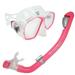 Palantic Pink Jr. Snorkeling Prescription Dive Mask & Dry Snorkel Combo (-1.0)