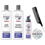 Nioxin System 6 STARTER KIT for C.T. Hair & Progress Thin 3pc TRIO (w/ Comb) -