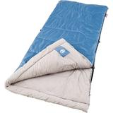 Coleman Sun Ridge 40-Degree Cool Weather Rectangular Adult Sleeping Bag Blue 33 x75