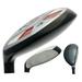 LEFT HANDED Majek K5s #4 Hybrid Golf +2 inch Over XL Big & Tall Senior Men s Senior Flex Utility A Flex Club (Tall 6 3 + / +2 Over) with Jumbo Black Pro Velvet Grip