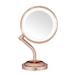 Conair LED Lighted Vanity Makeup Mirror 1x/5x Magnification Rose Gold BE4SRG