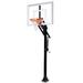 First Team Jam Turbo-BP Steel-Glass In Ground Adjustable Basketball System44; Navy Blue