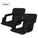 ZENY Black Stadium Seats (2 Pieces)