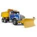 Bruder 02825 MACK Granite Dump Truck w/ Snow Plow Blade