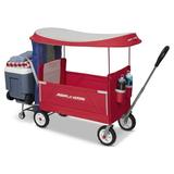 Radio Flyer 3-in-1 Tailgater Wagon with Canopy Folding Wagon Red