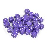 Chessex D&D Dice-12mm Opaque Purple and White Plastic Polyhedral Dice Set-Dungeons and Dragons Dice Includes 36 Dice â€“ D6 (CHX25807)