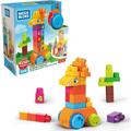 MEGA BLOKS Fisher-Price Building Toy Blocks Count & Bounce Giraffe (30 Pieces) for Toddler